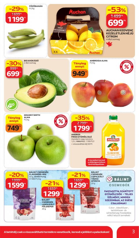 AUCHAN Hipermarket akciós újság
