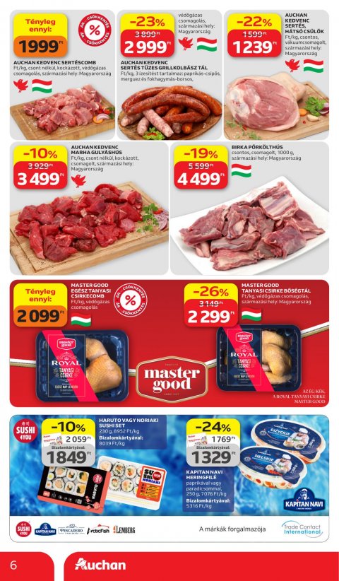 AUCHAN Hipermarket akciós újság