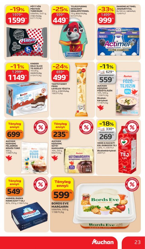 AUCHAN Hipermarket akciós újság