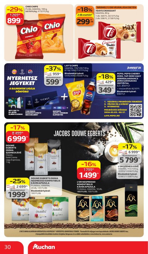 AUCHAN Hipermarket akciós újság