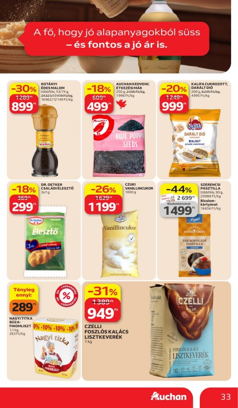 AUCHAN Hipermarket akciós újság
