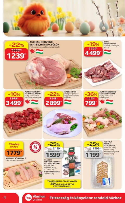 AUCHAN Szupermarket akciós újság