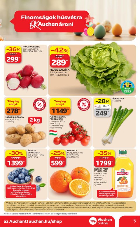 AUCHAN Szupermarket akciós újság