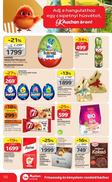 AUCHAN Szupermarket akciós újság