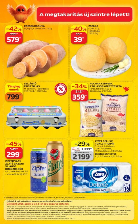 AUCHAN Szupermarket akciós újság