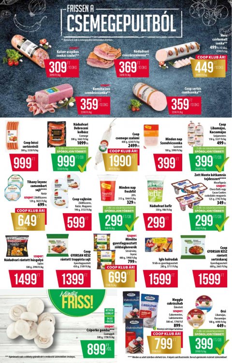 COOP országos akciós újság