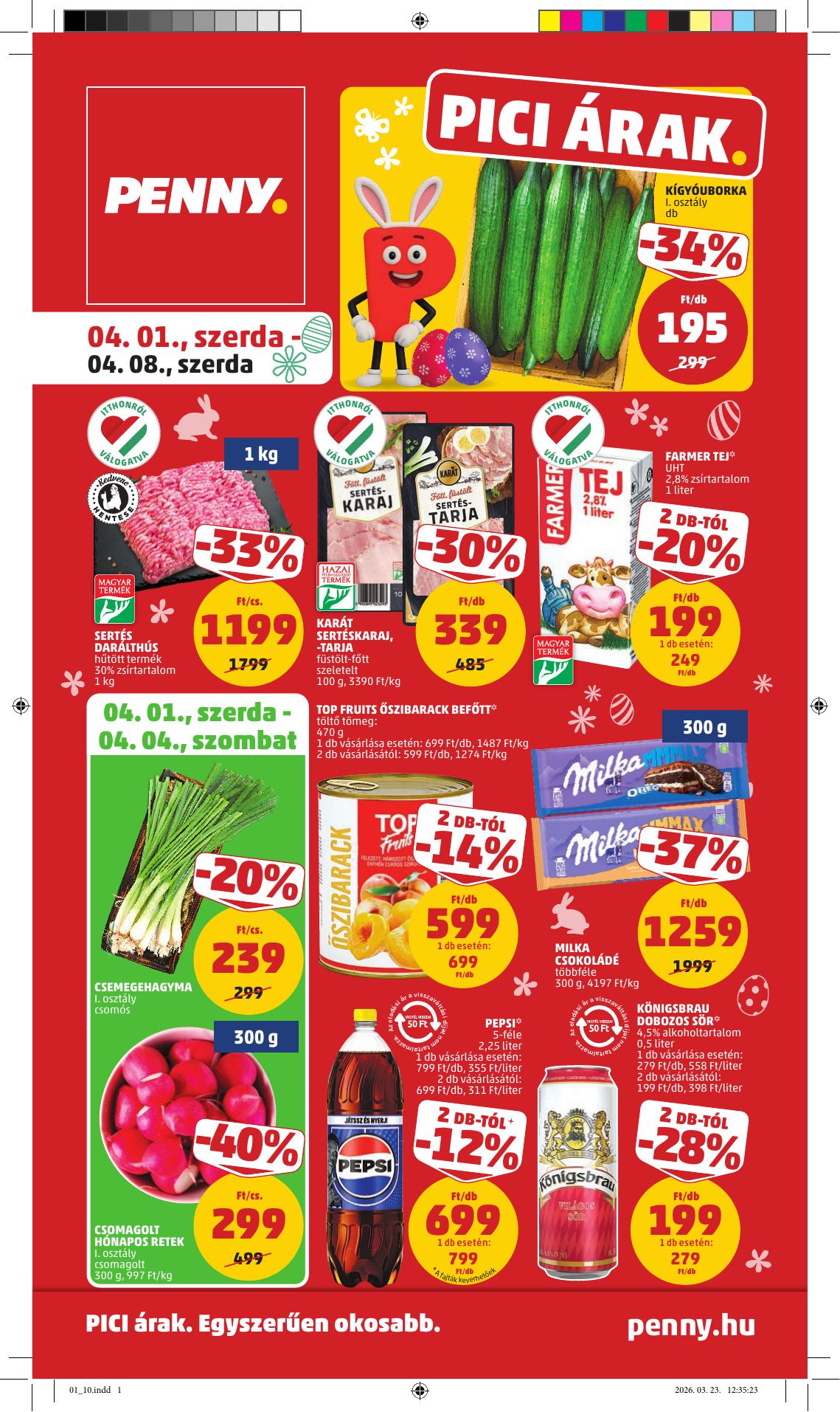 PENNY akciós újság od 1. 4. 2026 do 8. 4. 2026