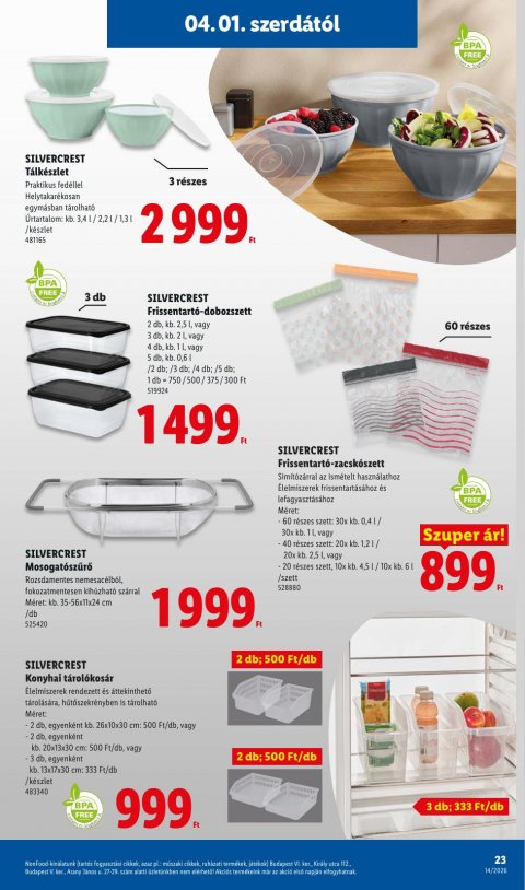 LIDL akciós újság