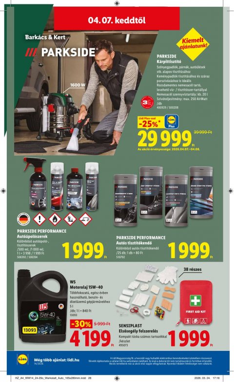 LIDL akciós újság