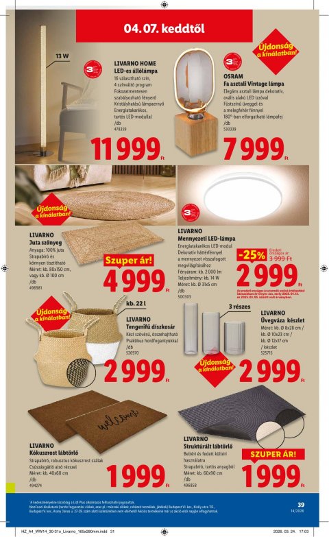 LIDL akciós újság