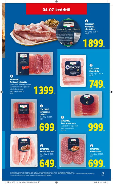 LIDL akciós újság