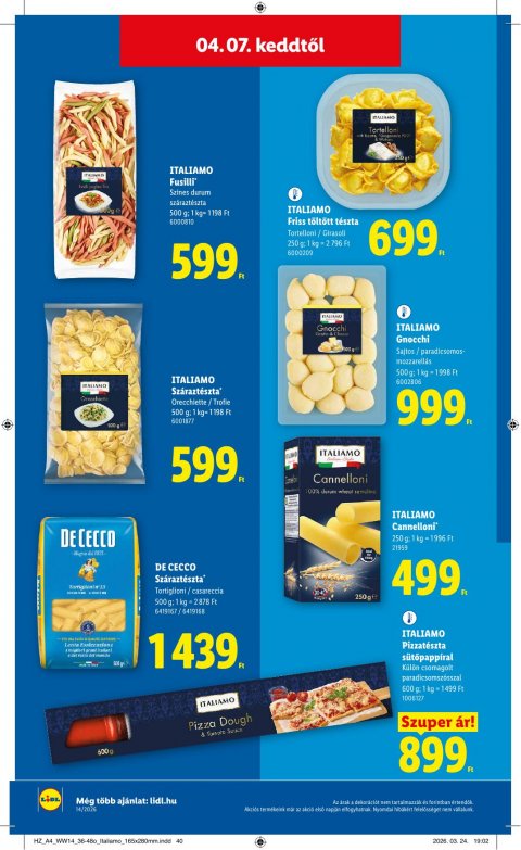 LIDL akciós újság