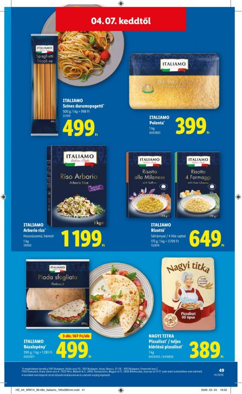 LIDL akciós újság