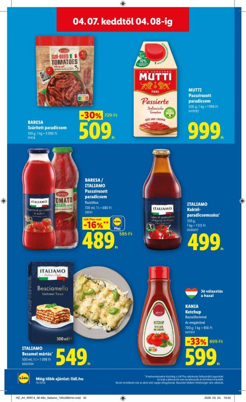 LIDL akciós újság