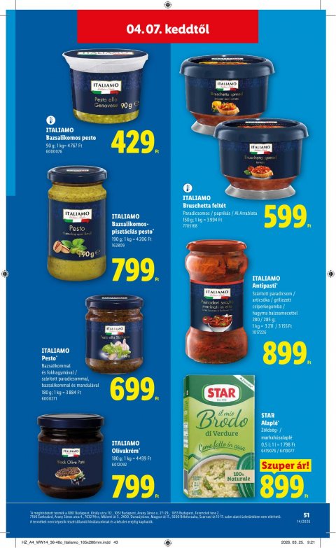 LIDL akciós újság