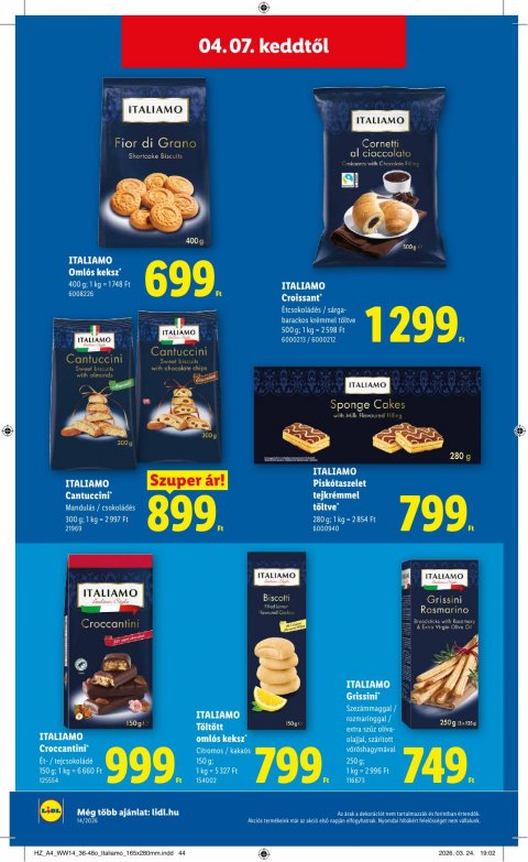 LIDL akciós újság