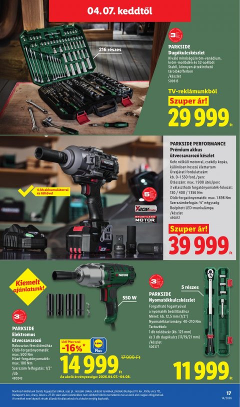 LIDL Nonfood akciós újság