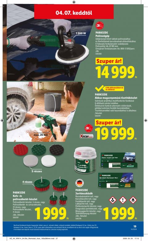 LIDL Nonfood akciós újság