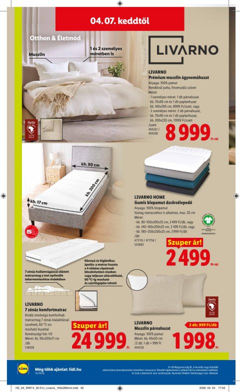 LIDL Nonfood akciós újság