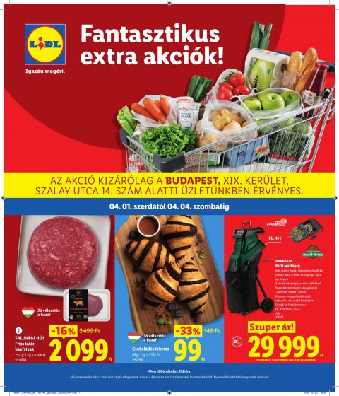 LIDL Regionális akciós újság od 1. 4. 2026 do 4. 4. 2026