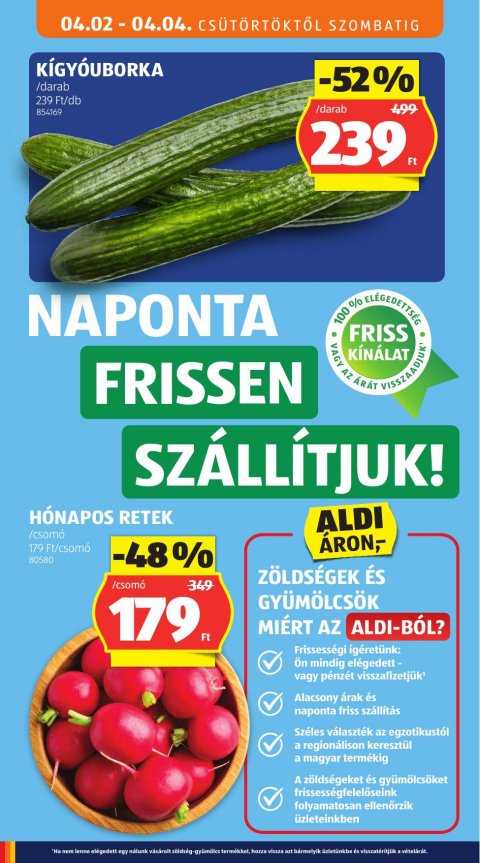 ALDI akciós újság
