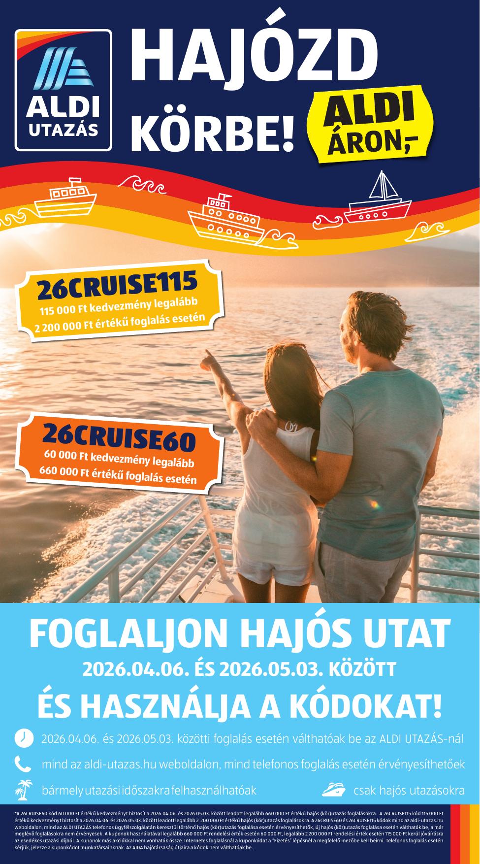 ALDI Utazás akciós újság od 2. 4. 2026 do 2. 4. 2026