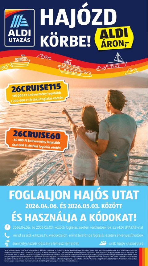 ALDI Utazás akciós újság od 2. 4. 2026 do 2. 4. 2026