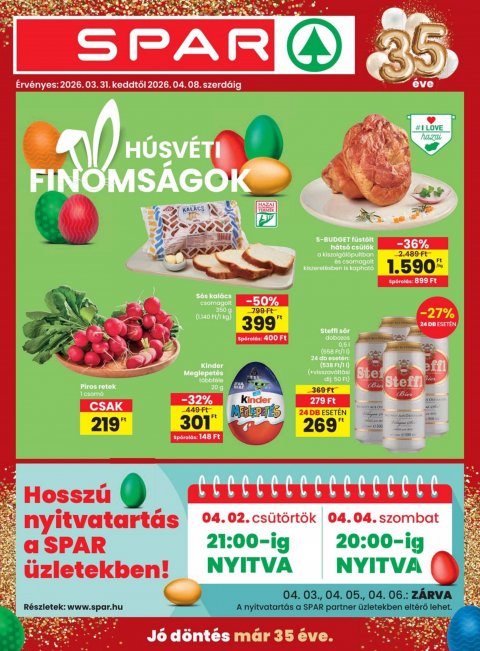 SPAR akciós újság od 31. 3. 2026 do 8. 4. 2026