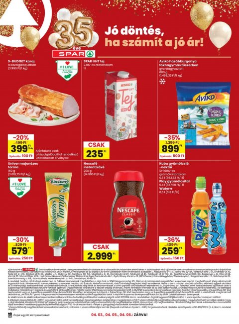 SPAR akciós újság
