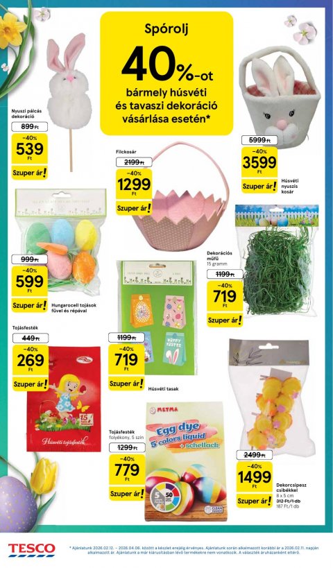 TESCO Hipermarket akciós újság