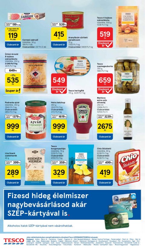 TESCO Hipermarket akciós újság