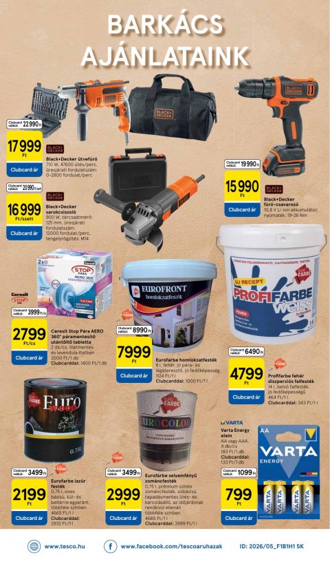 TESCO Hipermarket akciós újság