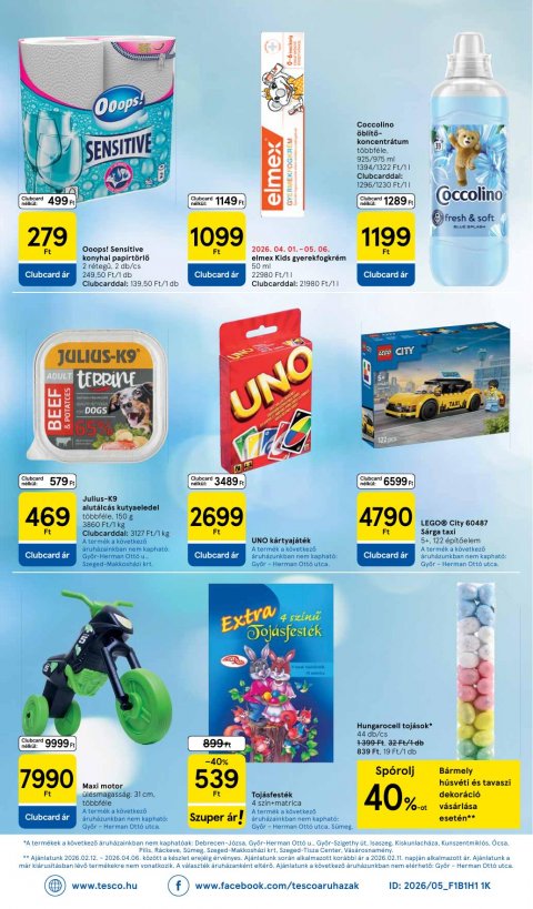 TESCO Szupermarket akciós újság