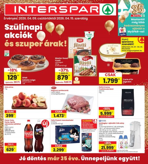 INTERSPAR akciós újság od 9. 4. 2026 do 15. 4. 2026