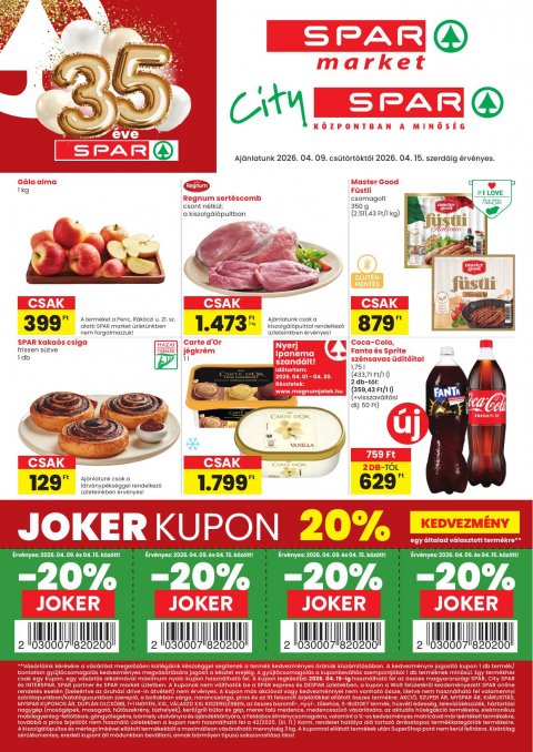 SPAR Market és City Spar akciós újság