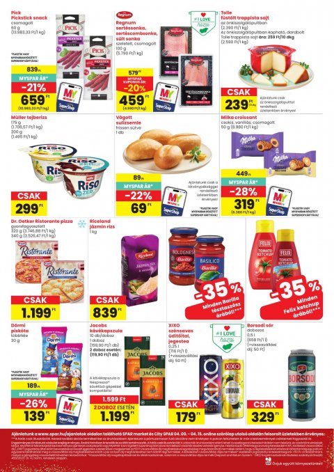 SPAR Market és City Spar akciós újság