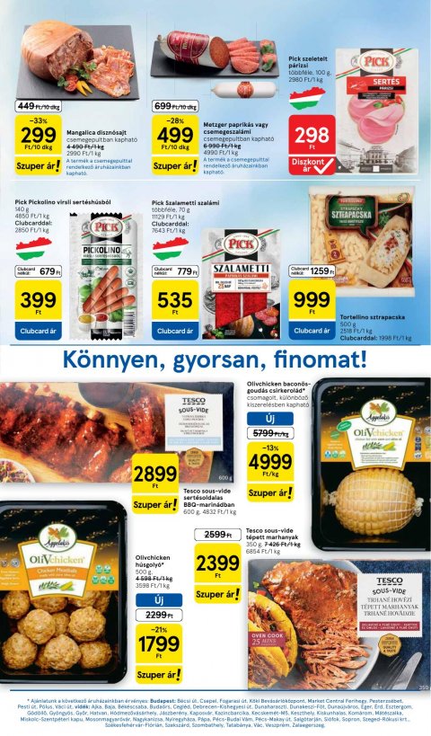 TESCO Hipermarket akciós újság