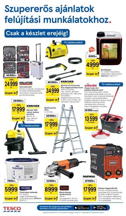 TESCO Hipermarket akciós újság