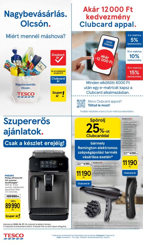 TESCO Hipermarket akciós újság