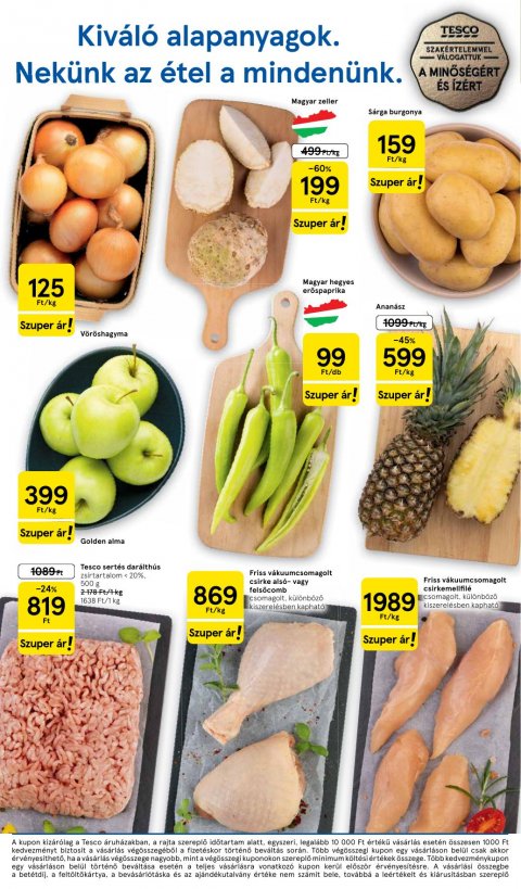 TESCO Szupermarket akciós újság