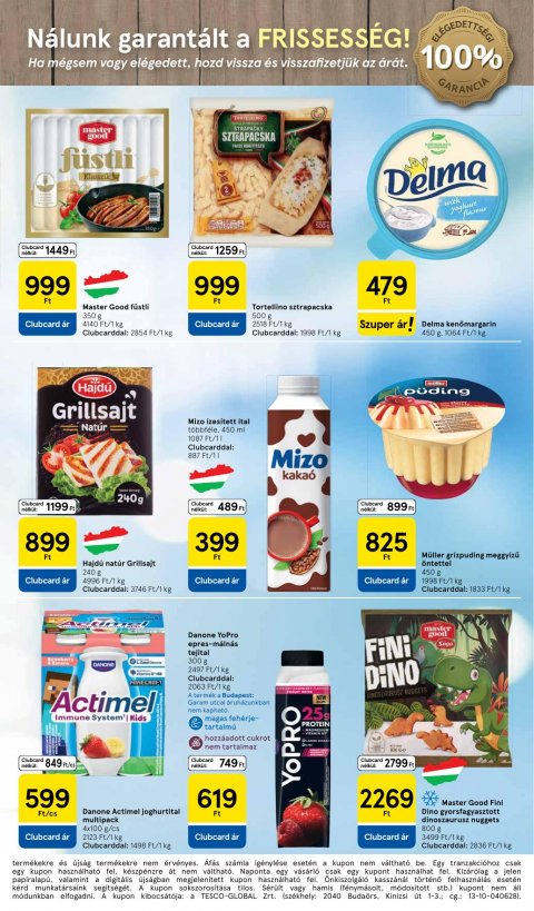 TESCO Szupermarket akciós újság