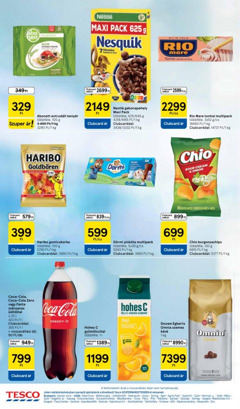 TESCO Szupermarket akciós újság