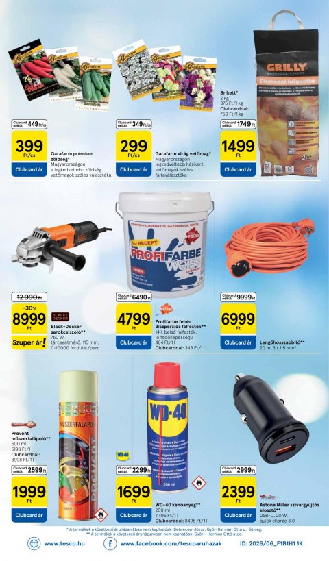 TESCO Szupermarket akciós újság