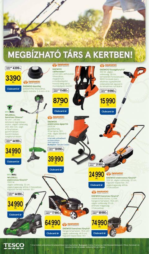 TESCO Kert akciós újság