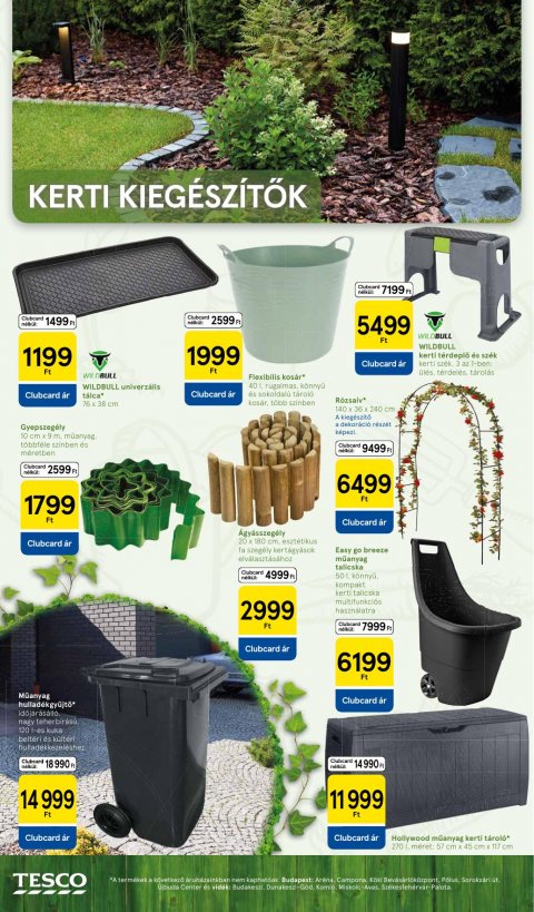 TESCO Kert akciós újság
