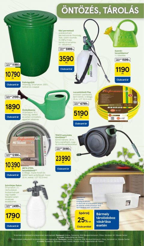 TESCO Kert akciós újság