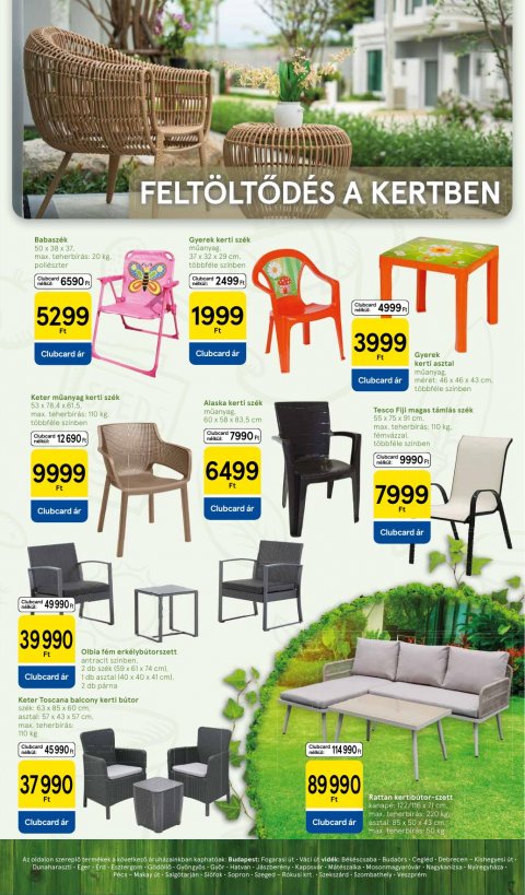 TESCO Kert akciós újság