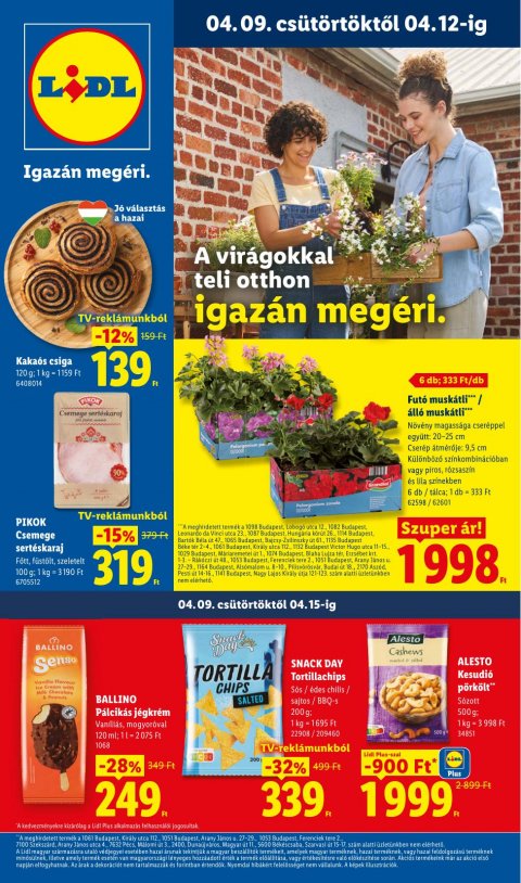 LIDL akciós újság od 9. 4. 2026 do 15. 4. 2026