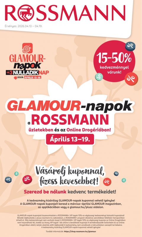ROSSMANN akciós újság od 13. 4. 2026 do 19. 4. 2026