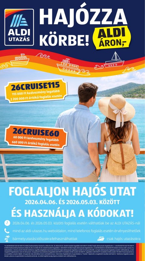 ALDI Utazás akciós újság od 9. 4. 2026 do 9. 4. 2026